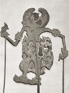 Wayang puppet.