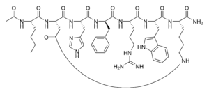 Strukturformel von Melanotan II