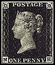 "Penny Black", verdens første frimærke.