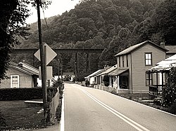 Street view, Slab Fork, West Virginia