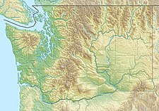 Map showing the location of Mazama Glacier