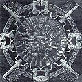 Representacion d'un zodiac deu tèit deu temple d'Atòr.