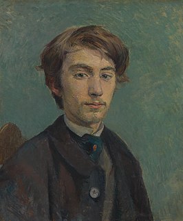 Portret van Émile Bernard (c. 1886) door Henri de Toulouse-Lautrec