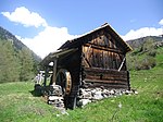 Mühle, Kornkasten und Backofen beim Alpegger