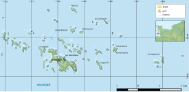 Map of Chausey islands.