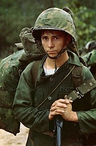 Marine private at Da Nang, Vietnam