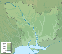 Mapa lokalizacyjna obwodu mikołajowskiego