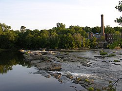 Meul en watervalle in Winooski