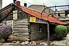 Dogtrot log cabin, part of Aue Stagecoach Inn