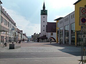 City centre in Fürstenwalde