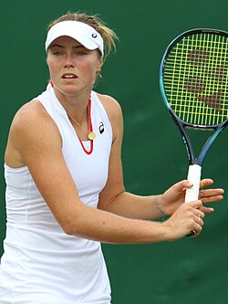 Olivia Gadecká v kvalifikaci Wimbledonu 2023