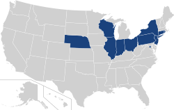 大東聯盟 Big East Conference locations