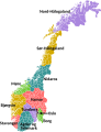 Lutherse bisdommen in Noorwegen.