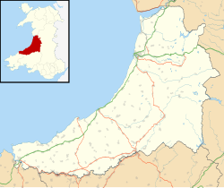 Llanrhystud ubicada en Ceredigion