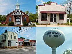 Skyline of Luthersville