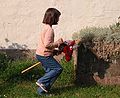 Child with a hobby horse