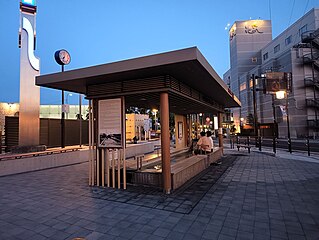 Footbath near Yunokawa-onsen tram stop