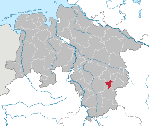 Li position de Salzgitter in Infra Saxonia