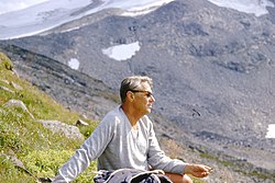 Rolf Edberg i Jotunheimens nationalpark 1979.