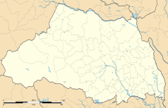 Mapa konturowa prefektury Saitama, w centrum znajduje się punkt z opisem „Ogawa”