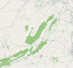 Pearisburg is located in Shenandoah Valley