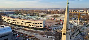 Das Heinz-Steyer-Stadion während des Umbaus 2023