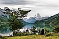 Lago del Desierto próximo al Cerro Chaltén, en la provincia de Santa Cruz, Argentina.