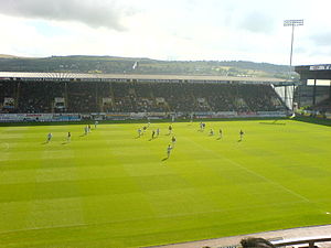 Der Bob Lord Stand im Turf Moor in Burnley