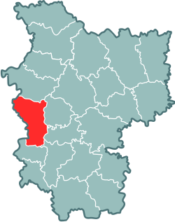 Location of Stovbcu rajons