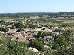 Skyline of Nages-et-Solorgues