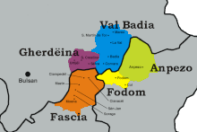 Towns of Ladinia (in ladin).gif