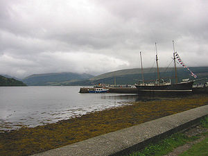 Blick auf Loch Fyne von Inveraray aus