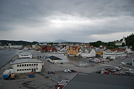 Florø, näst största tätort och Norges västligaste stad.