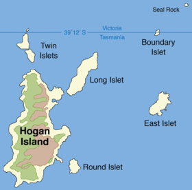 Carte de l'archipel Hogan.