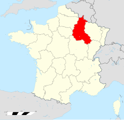 Location of Champagne-Ardenne