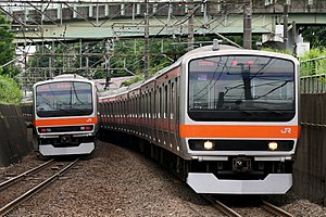 武蔵野線を走行するE231系0番台 （2019年11月26日 府中本町駅 - 北府中駅間）