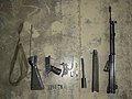 A disassembled Heckler & Koch G3A3