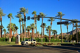 City limit as seen from Palm Desert, California