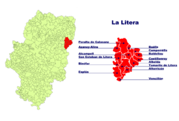 Peralta de Calasanz – Mappa