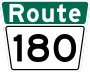 Route 180 marker