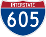 Interstate 605 marker