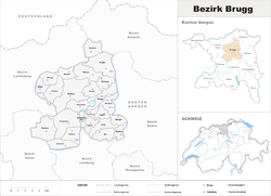 موقعیت Brugg District