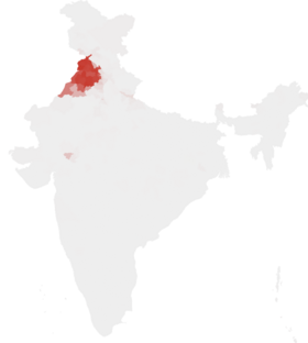 Mapa rozšíření jazyka