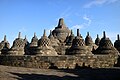 Image 2Stupas on upper terraces of Borobudur temple in Central Java. (from Tourism in Indonesia)