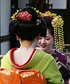 Image 10Two Geisha conversing near the Golden Temple in Kyoto, Japan (photo by Daniel Bachler) (from Portal:Theatre/Additional featured pictures)