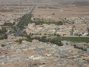 The road leading to the head of Nezeh.