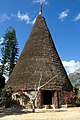 Traditionelles Haus der Kanak im Tjibaou-Kulturzentrum