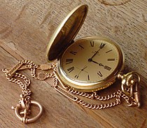 A savonette-type pocket watch