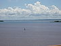 Lago da usina hidrelétrica Engenheiro Sérgio Motta, no rio Paraná, entre os estados brasileiros de Mato Grosso do Sul e São Paulo.