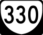 State Route 330 marker